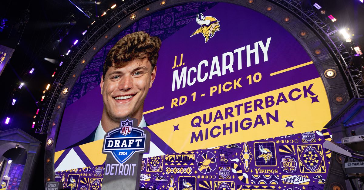 J.J. McCarthy is the biggest winner from the 2024 NFL Draft by a mile